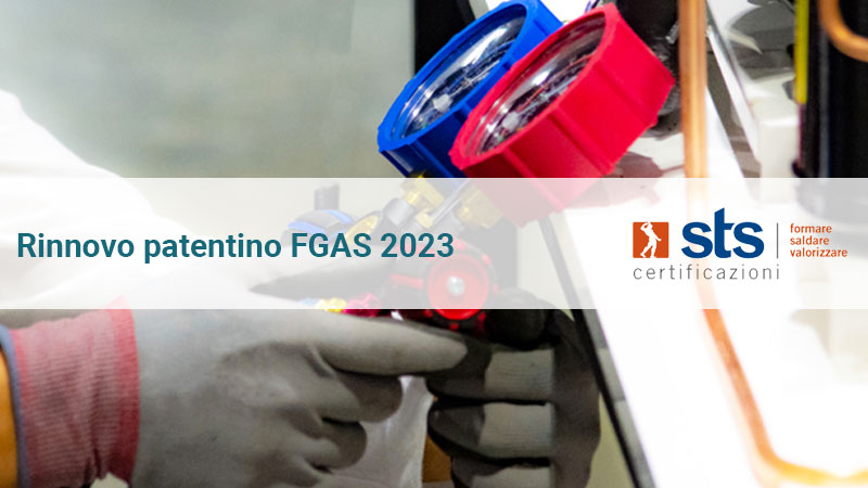 Rinnovo Patentino Fgas 2023